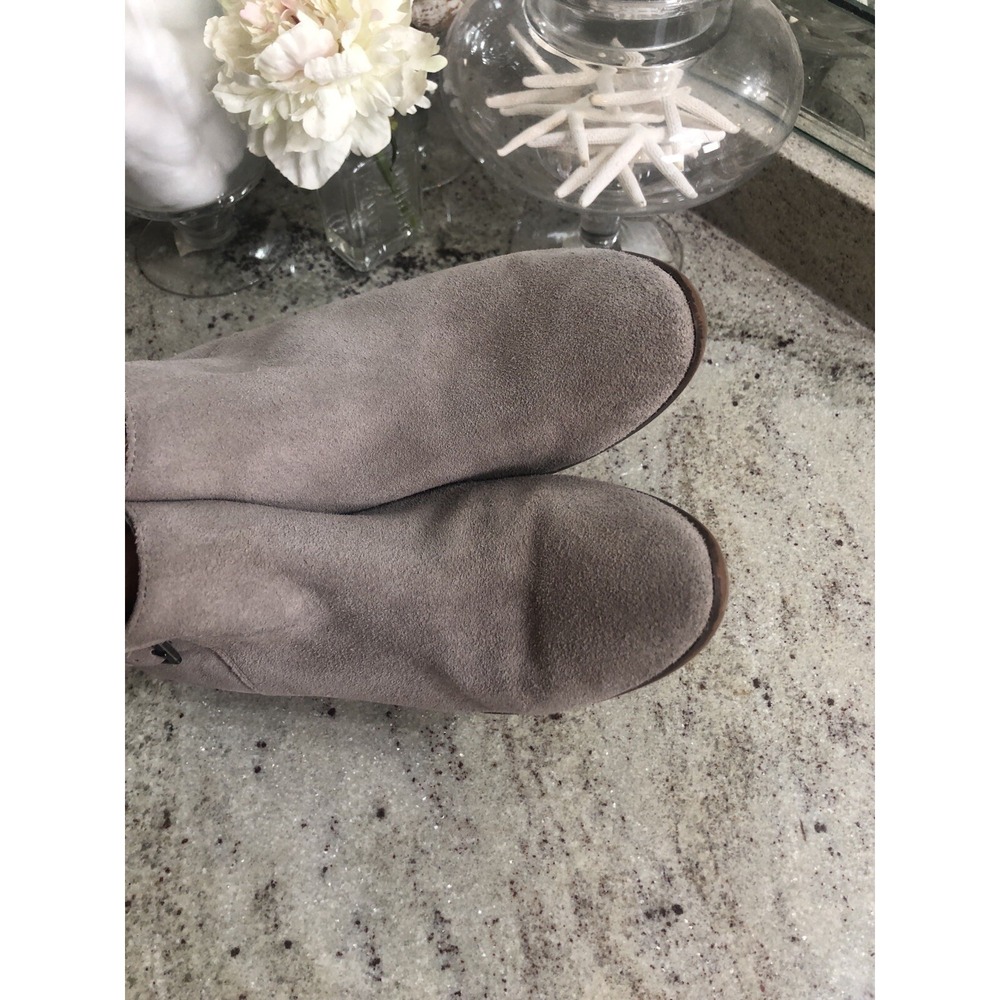 SAM EDELMAN "PETAL" Grey Suede Ankle Boots w/Buckle Sz 10 Booties - Picture 3 of 11